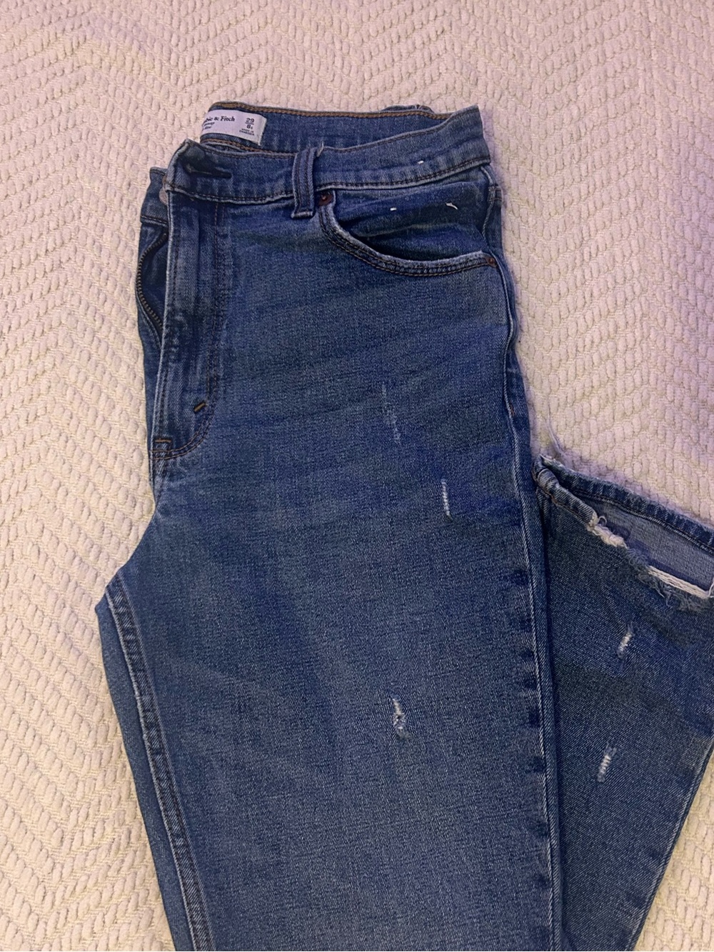 Abercrombie & Fitch Distressed High Rise Extra Skinny Jean